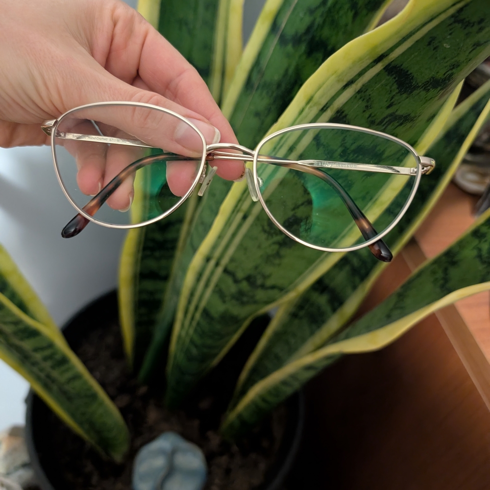 Bailey Nelson Shirley Gold Wire Frame Cat Eye Glasses